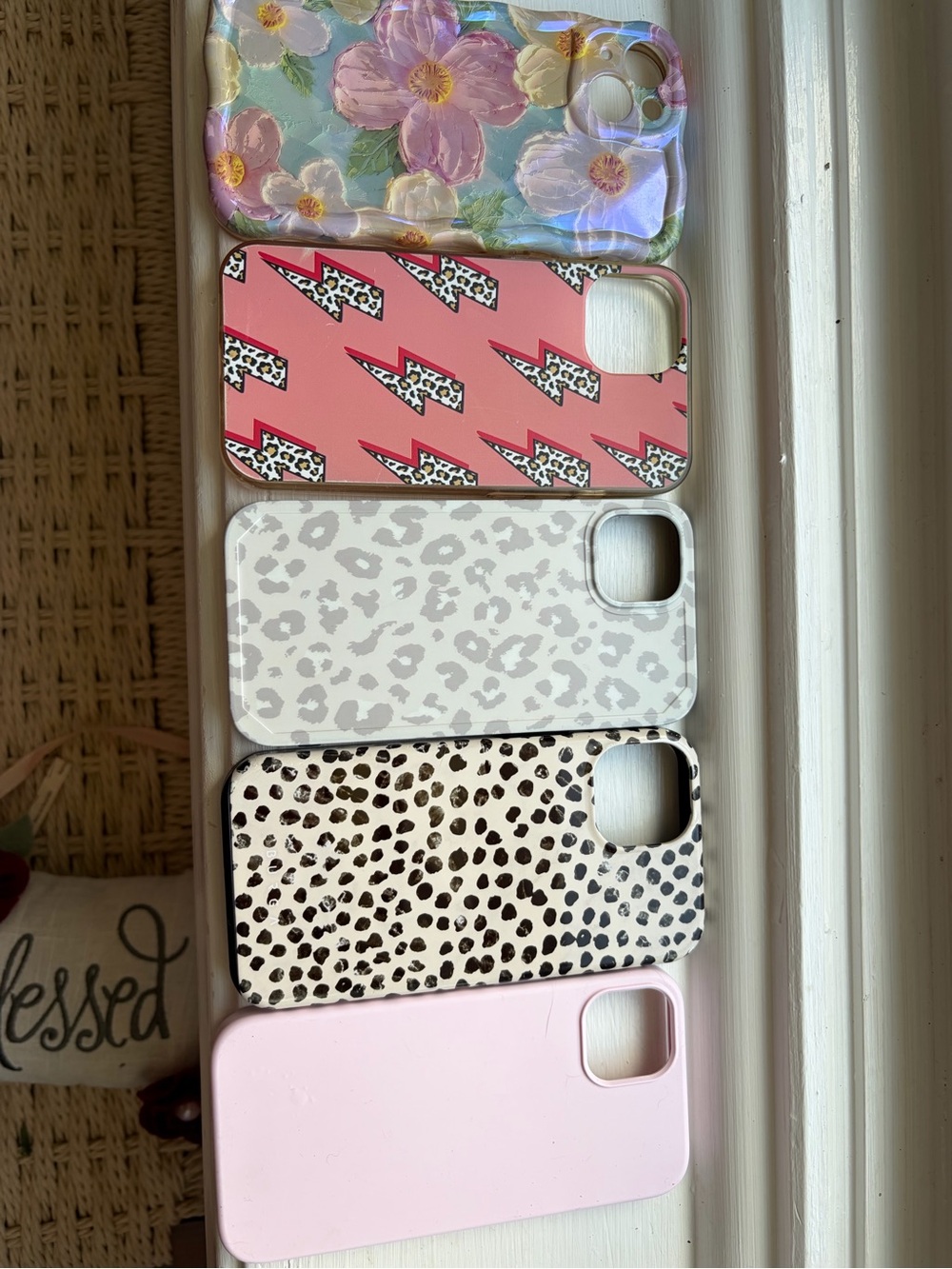 Generic Pink Floral and Patterned Phone Case Assortment - Pink